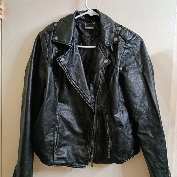 Jou Jou Jackets & Blazers - Black Leather Women's Jacket